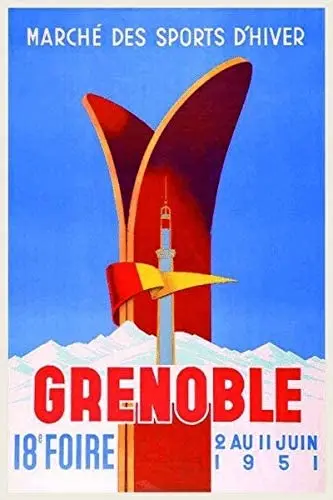 

Винтажная Настенная картина в стиле «Ретро катание на лыжах», 20 х30 см