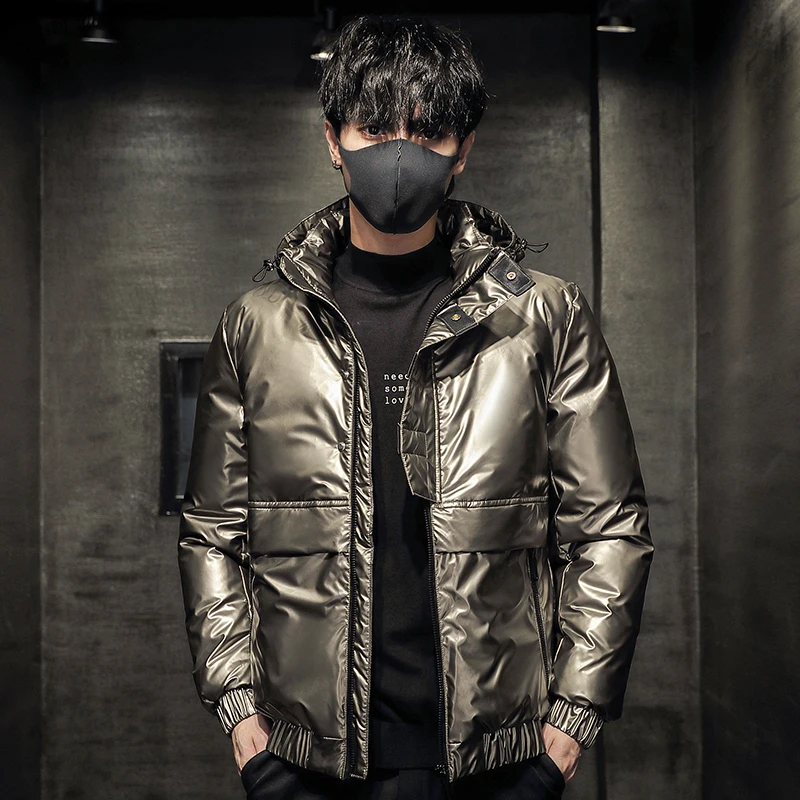 Down jacket for men  new  collection fashion trend men's down jacket outdoor keep warm 90% white duck down coat