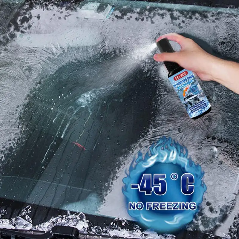 

Car antifreeze glass spray snow melting agent winter window melting snow spray deicing spray tool outdoor Car Paint Care