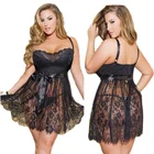 6xl Сексуальная кружевная ночная сорочка большого размера, Прозрачная женская ночная рубашка, сексуальная женская ночная сорочка