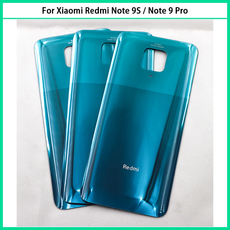 Новинка для Xiaomi Redmi Note 9S / 9 Pro 64MP Задняя крышка батареи Note9S задняя дверь 3D