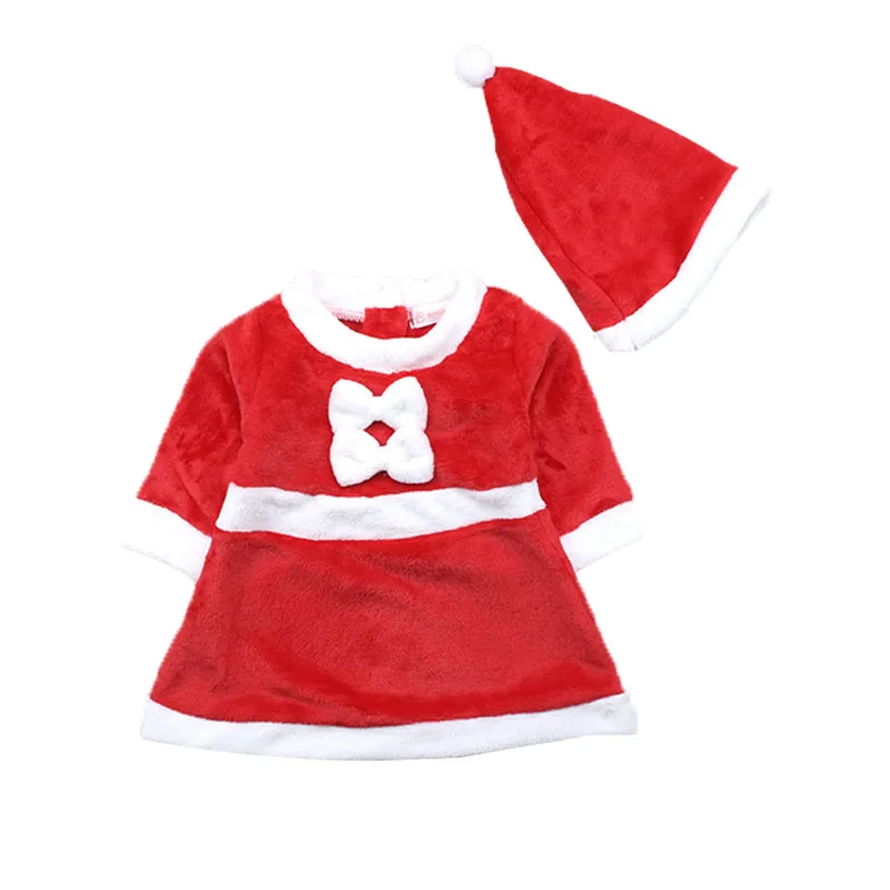 

Christmas Costumes 2PCS Unisex Baby Girl Clothes Flannel Full Sleeve Winter Baby Boy Clothes Hats Girls Clothing Sets Autumn