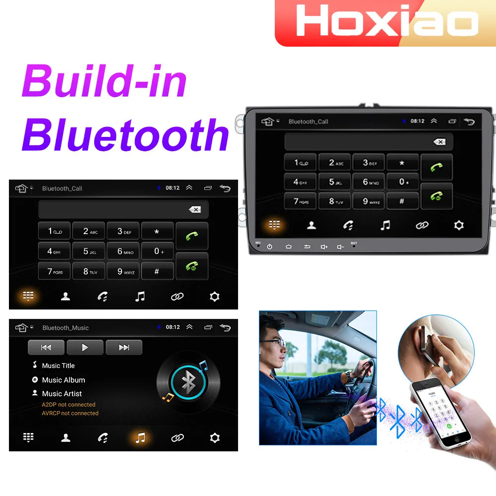 Автомагнитола 2 Din мультимедийный плеер Android 8 1 для VW Volkswagen Golf Polo Tiguan Passat b7 b6 Skoda Octavia