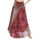 Женская длинная юбка в стиле хиппи, в богемном стиле, в стиле бохо, с цветочным принтом, эластичная юбка с поясом, в стиле ампир, народная Мода, новинка 2020, #25