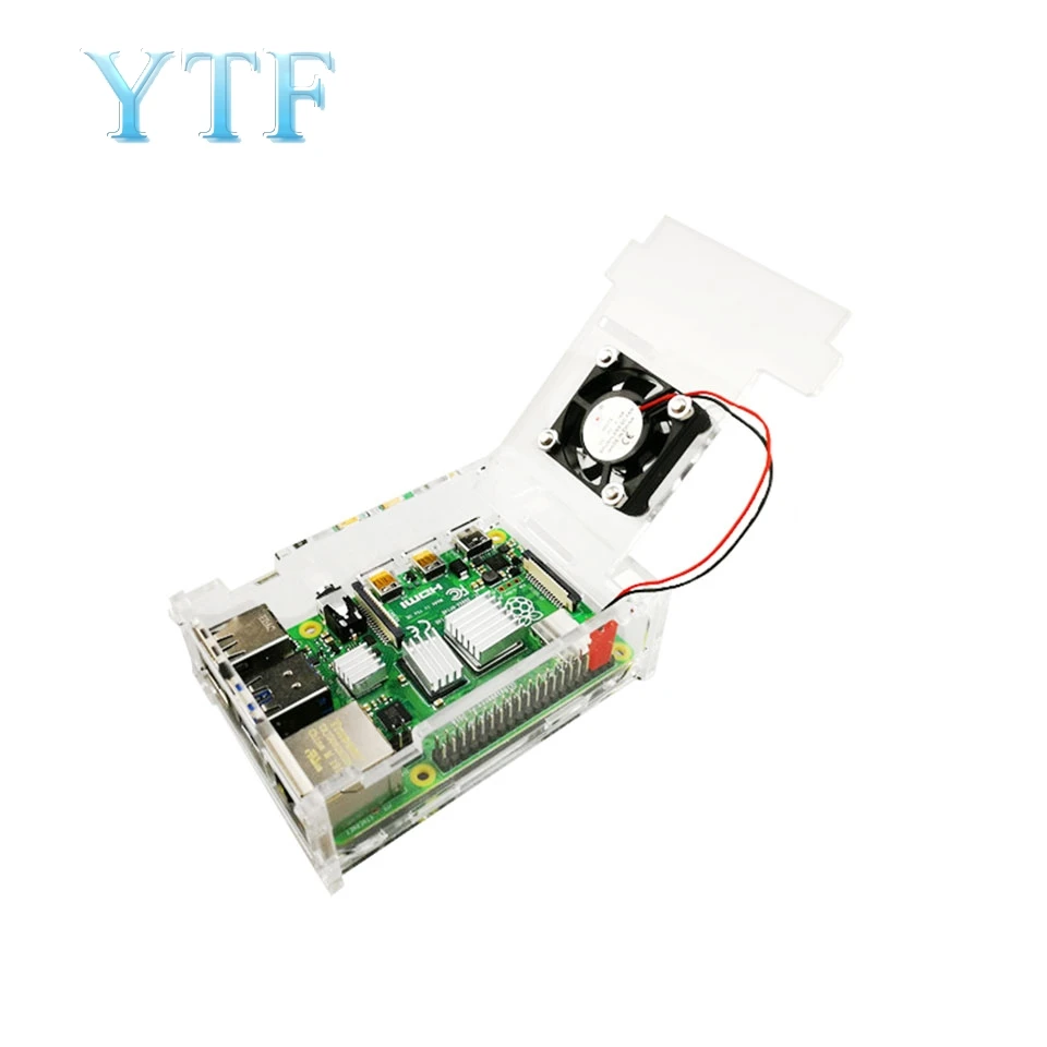 Акриловый чехол Raspberry Pi 4B с вентилятором|Аксессуары для демонстрационных