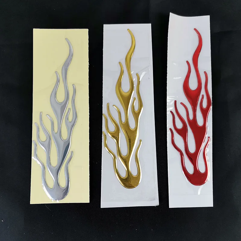 3D наклейка для автомобиля Cool Fire Flame эмблема стайлинга значок зеркала заднего вида