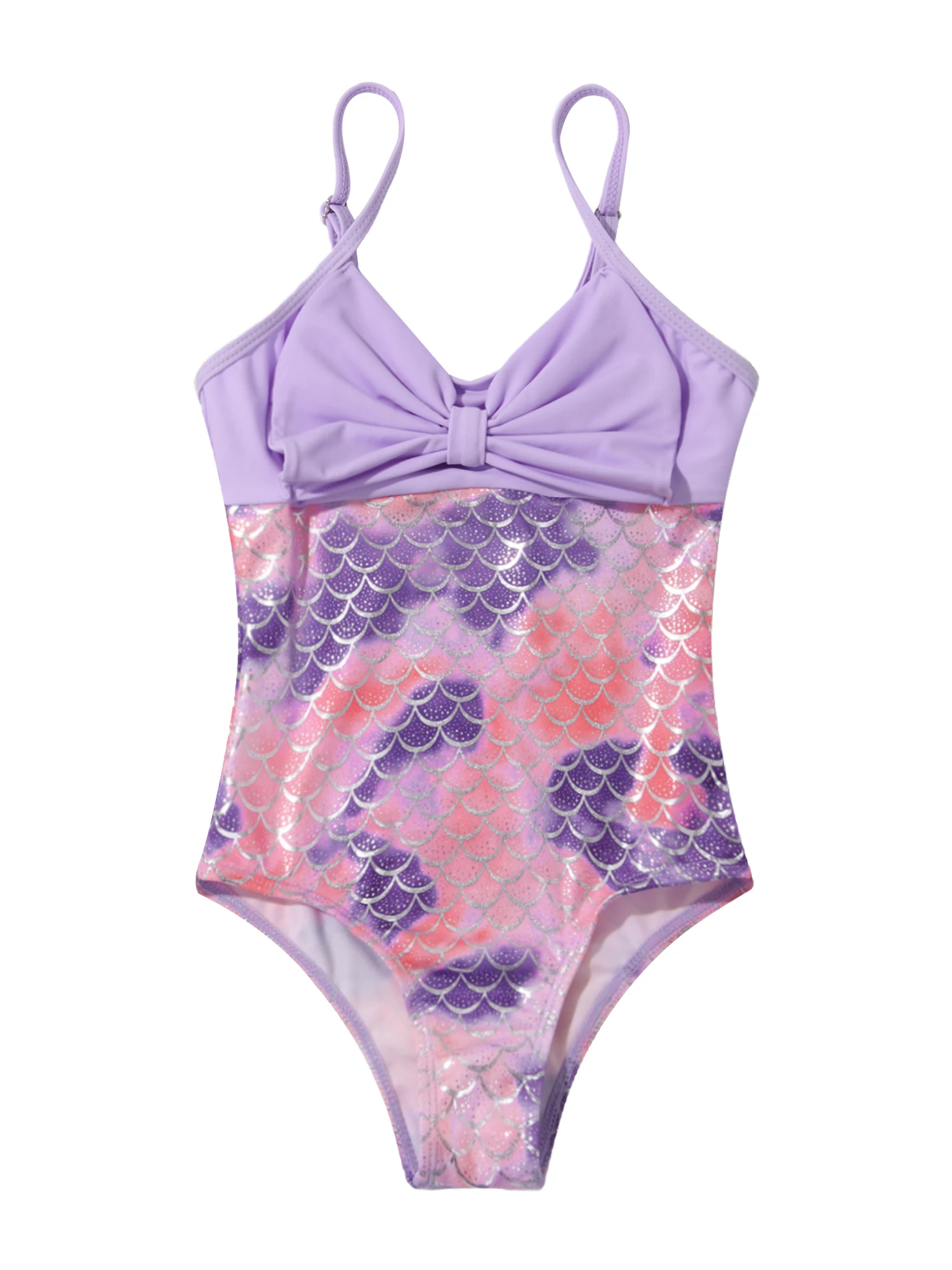 Детские Боди для девочек с рисунком рыбьей чешуи в стиле русалки