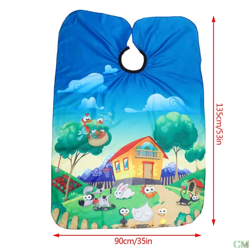 

Waterproof Kids Haircut Cape Cloth Hairdresser Hairdressing Salon Barber Apron
