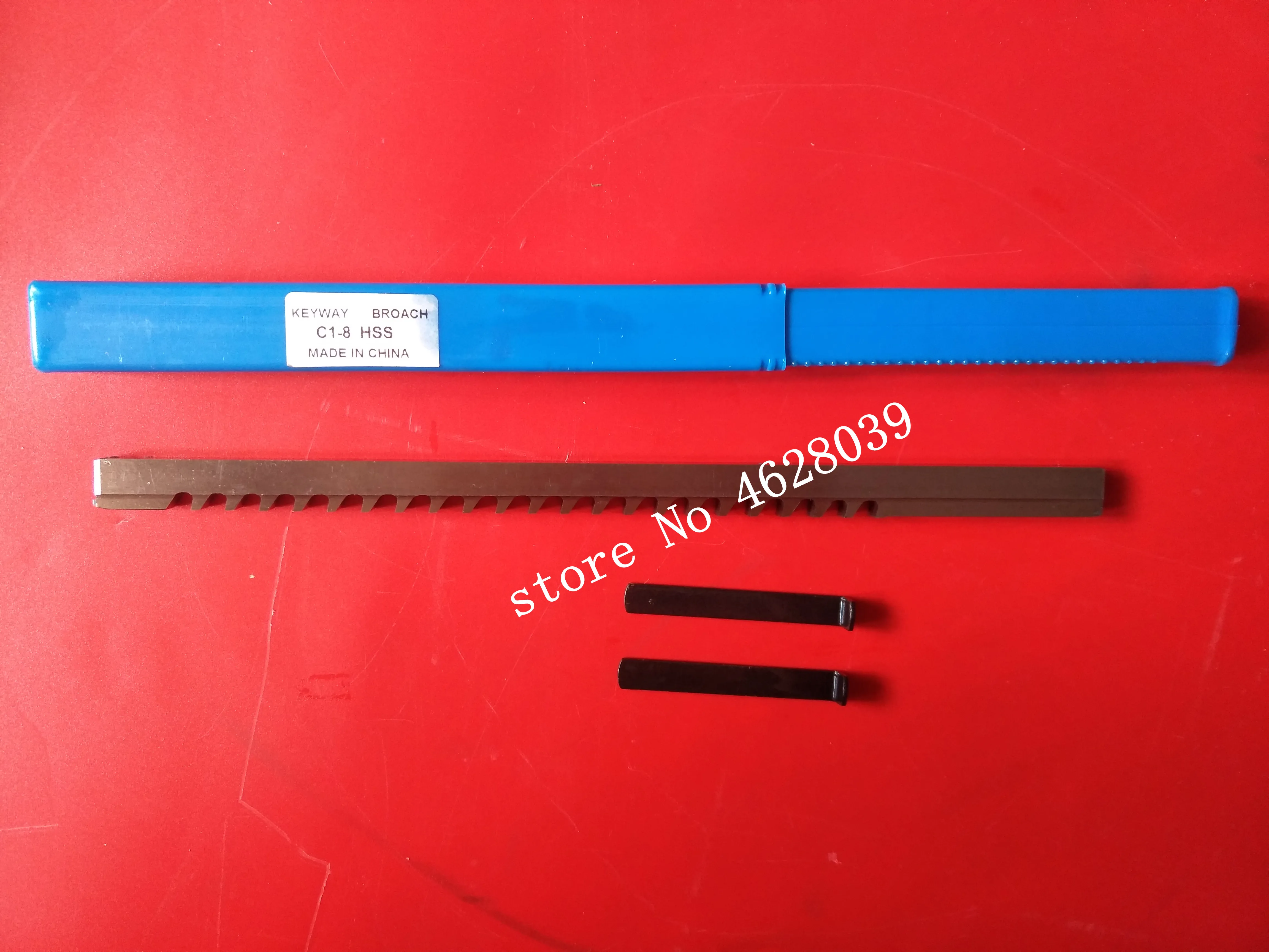 8 мм C Keyway Broach Push Тип Высокоскоростная сталь HSS Режущий инструмент для станка CNC
