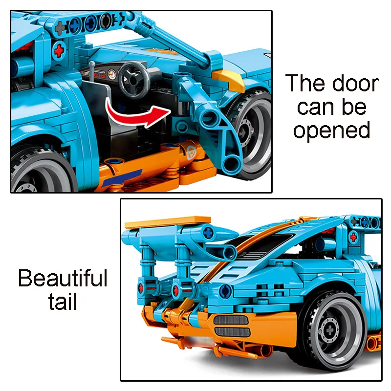 

Technical Series 500+Pcs Famous Super Racing Speed Car Model Building Blocks City Sport Vehicle Moc Bricks Toys Boys Adults Gift