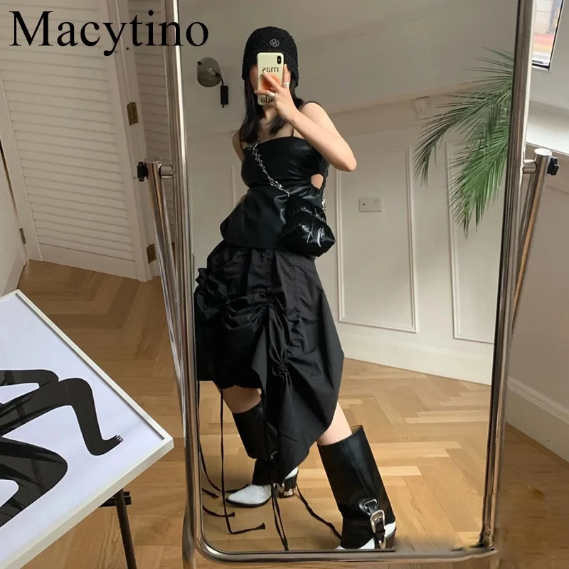 

Newest knee Boots Low-heeled Chunky Trousers Boots Trendy Women's Nightclub Stage Catwalk Boots 2020 Buckle New Bota Mujer