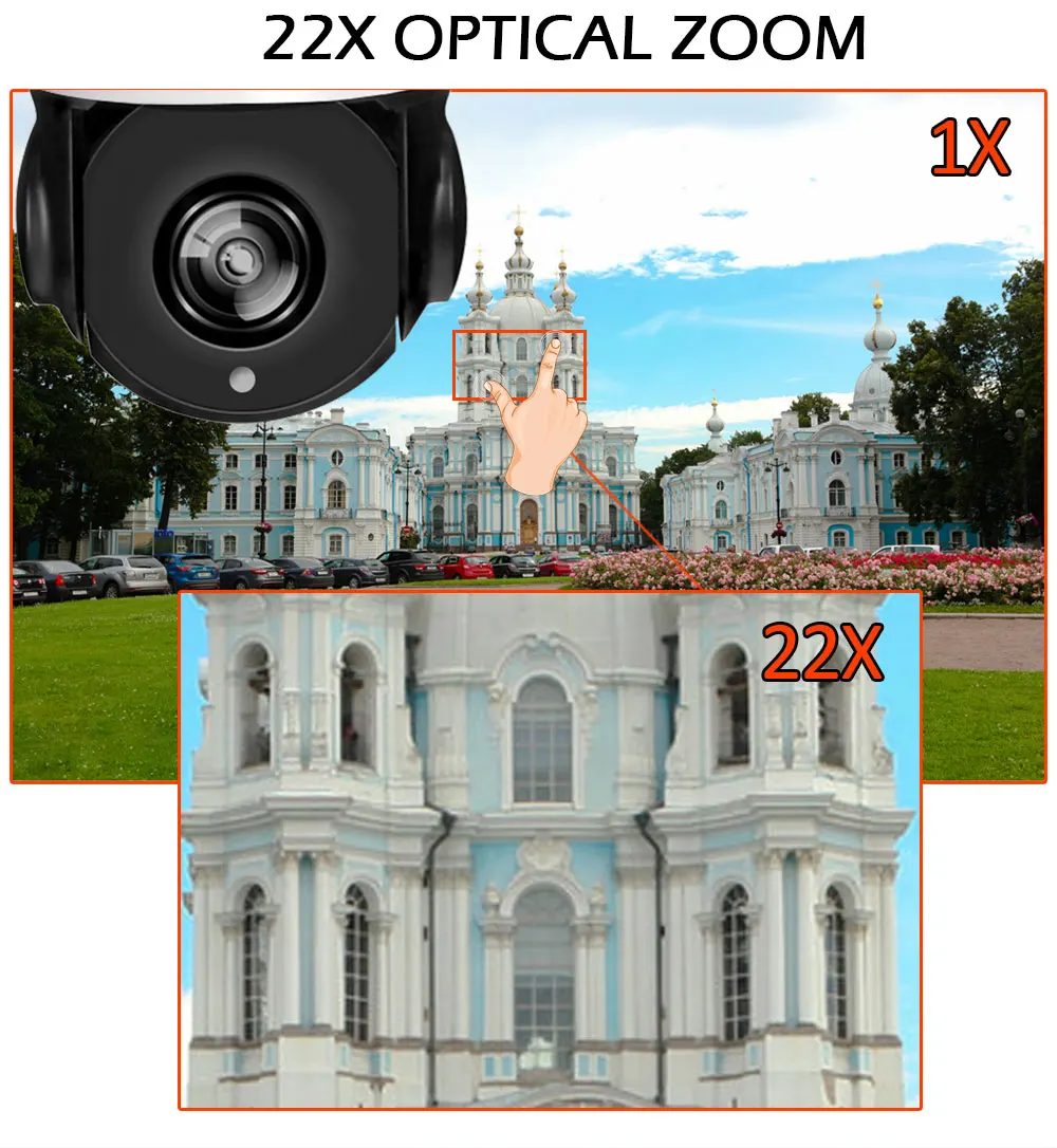 Камера безопасности наружная беспроводная 1080P wifi IP CCTV PTZ скоростная купольная камера 3g 4G ip-камера 22X оптический зум sim-карта памяти SD Cam