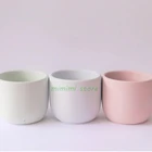 Классическая круглая банка для свечей, силиконовая форма, контейнер для ароматерапии для свечей, телесного цвета