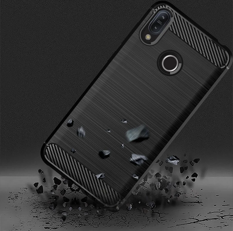 Чехол из углеродного волокна для Asus Zenfone Max Pro M2 ZB631KL ZB632KL ZB633KL чехол ТПУ Мягкий