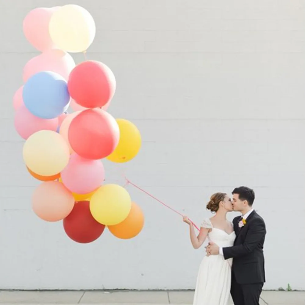 1/3/5 шт./лот 18 дюймов большие круглые латексные шары в пастельных тонах надувные