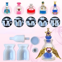 perfume bottle silicone mold 3d bottle container and stopper resin molds uv resin epoxy silicone casting molds jewelry making