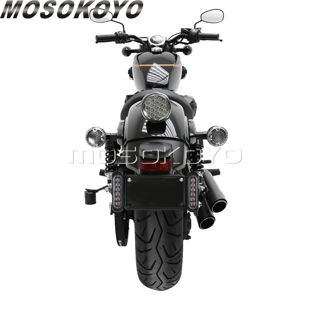 12 В светодиодный номерной знак для мотоцикла вспомогательный задний фонарь бега