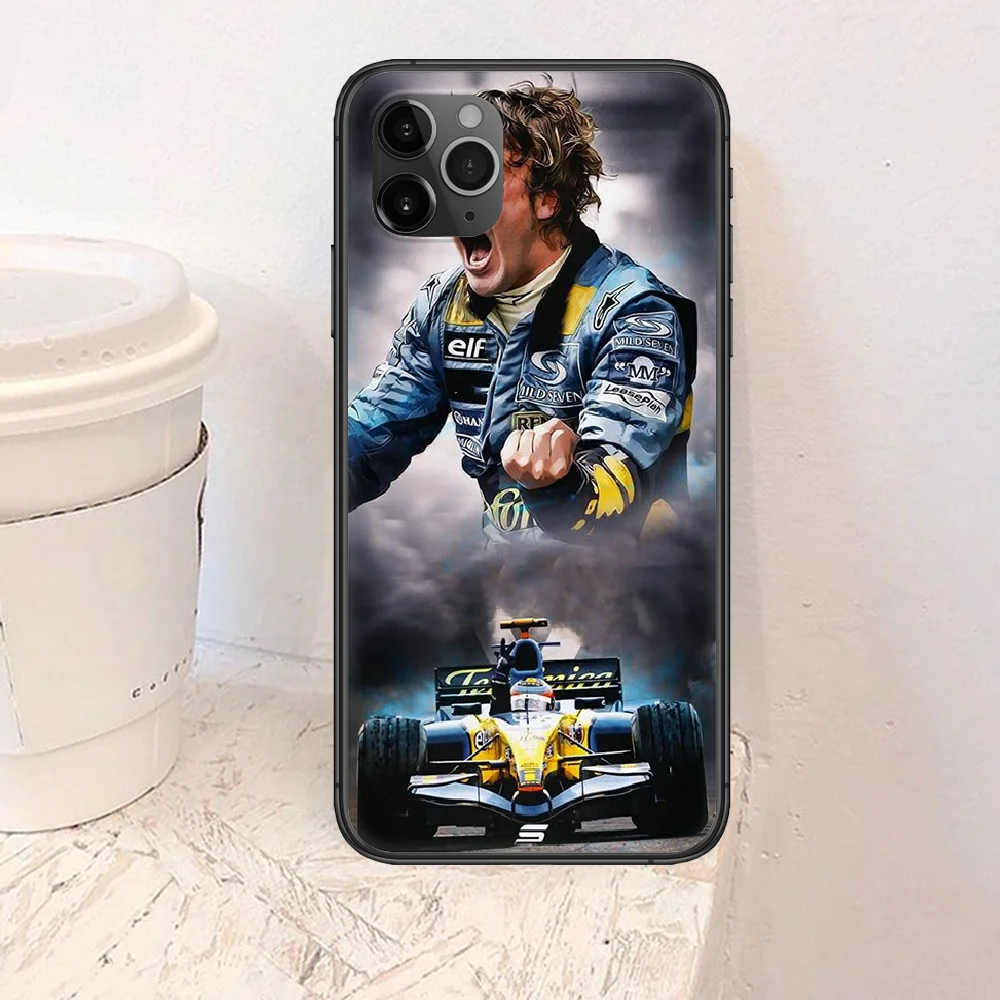 

Fernando Alonso 14 Renault F1 Racing Phone Case For Iphone 4 4s 5 5S SE 5C 6 6S 7 8 Plus X XS XR 11 12 Mini Pro Max 2020 black