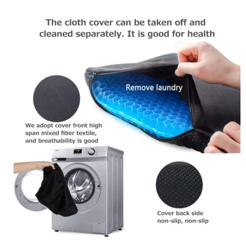

Silicone Massage Cushion Office Cushion Car Cushion Living Room Bedroom Honeycomb Chair Cushion Seat Cushion Lumbar Pillow