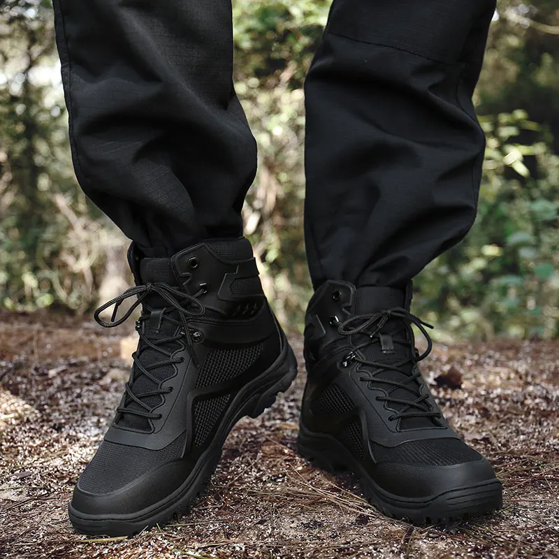 coturno bota masculina tenis masculino calcados calçados masculinos boots for men botina cuturno cano alto coturnos Inverno Exército Tático Militar Botas Homens Sapatos de Couro À Prova D' Água Para O Homem de Combate