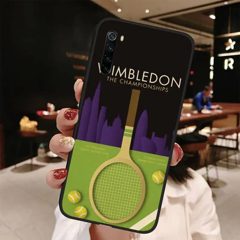 

Stade Roland-Garros Phone Black Case Back Shell For Xiaomi Note Max Mi 3 7 8 9se Redmi 7 7a 8 8t 9 10 Pro Lite Cases Cover