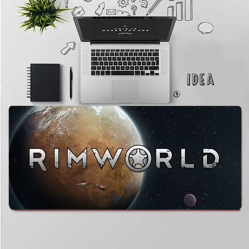Maiya высококачественный силиконовый большой маленький коврик для мыши RimWorld