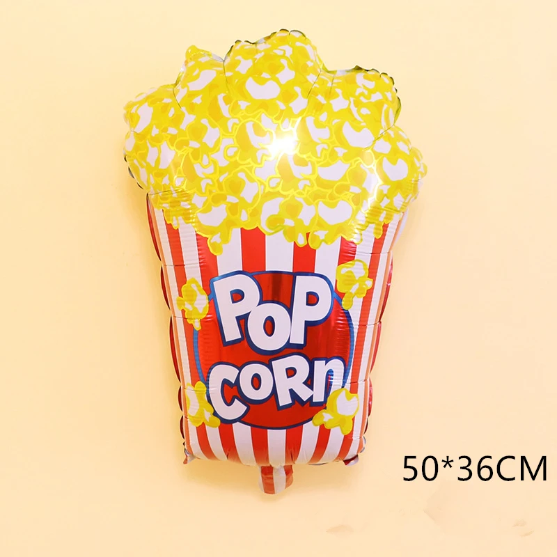 Popcorn 1 шт конфетный пончик мороженое тема гелиевые фольгированные шары звезда круглые шары Детские принадлежности для украшения свадебной вечеринки детские игрушки - Цвет: Popcorn