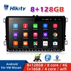 Мультимедийный видеоплеер Hikity 8G 128G IPS DSP 2 Din 9 дюймов аудио-навигация для VW  Volkswagen Skoda Octavia golf 5 6 touran