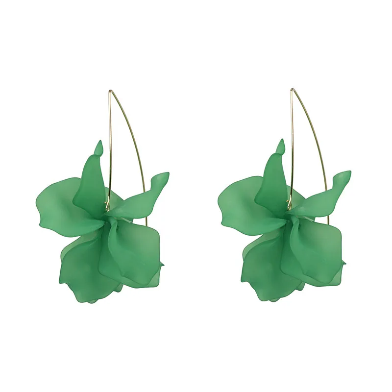 

Wholesale Fashion Juran Resin Flower Drop Earrings Multicolored Gorgeous Women Earrings Summer Beach Bijoux Jewelry