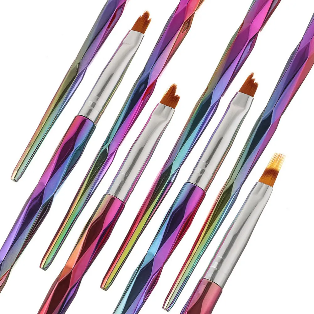 

8Pcs Nail Art Brushes Nail Dotting Pen Nail Painting Pen Manicure Colored Drawing Brushes Colorful