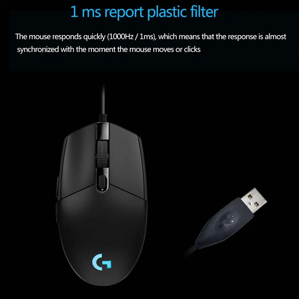 Проводная профессиональная игровая мышь G102 оптическая Usb компьютерная
