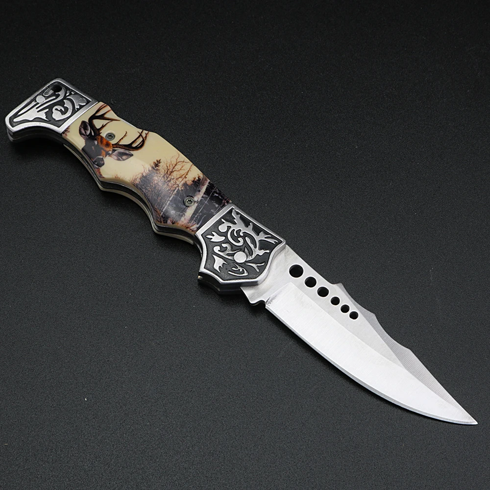 XUAN FENG outdoor tactical hunting knife high hardness army folding camping portable pocket | Инструменты