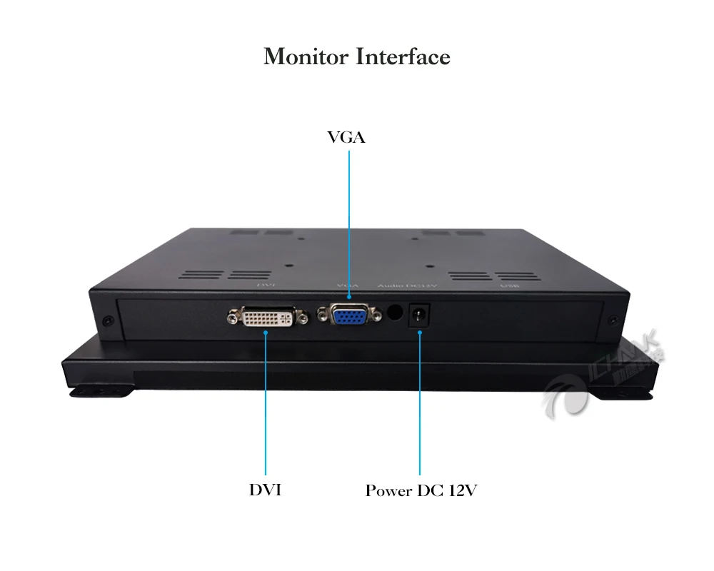 ZK120TN-DY2/12," дюймовый 1024x768 металлический корпус DVI VGA power On Boot Встроенный Открытый каркас промышленный ПК монитор ЖК-экран