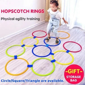 Children Brain Games Hopscotch Jump Circle Rings Set Kids Sensory Play
Indoor Outdoor For Training Sports And Entertainment Toy