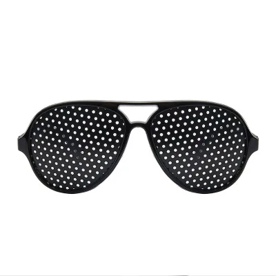 Солнцезащитные очки унисекс черные квадратные с отверстиями для ухода за