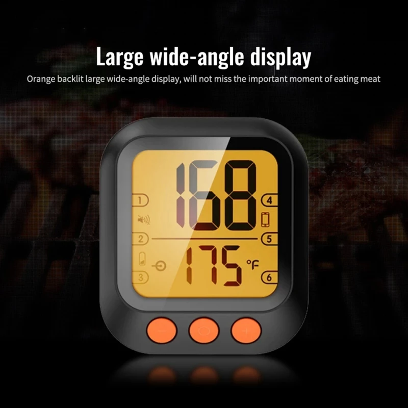 Tuya Wifi Smart BBQ Barbecue Grill Meat Thermometer Life Mobile APP Control Water Temperature Measurement |