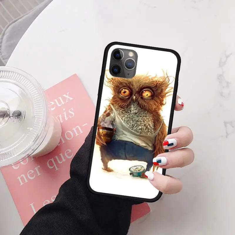 

Animal Cute Cartoon Owl for iPhone 11 12 pro MINI XS MAX 8 7Plus X SE 2020 XR