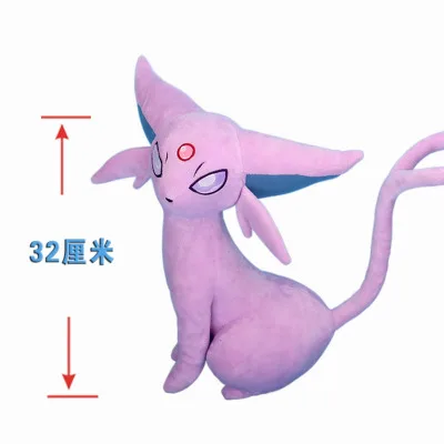 

1pcs Japanese Anime Pokmon Pink Cartoon Sylveon Plush Doll Stuffed Toy Cosplay Prop Home Decor Collection for Boy Girl Gifts