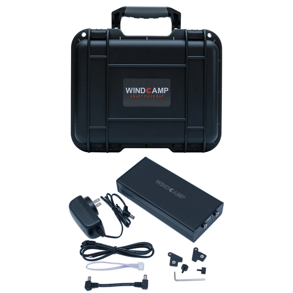 WINDCAMP Safety Portable Box + Battery Case for Elecraft KX3 Portable shortwave Radio Transceiver ham GOBOX Black