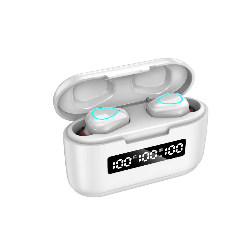 

Headphones Wireless Sport Headset Noise Reduction Digital Display Music Earpieces Works On All Smartphones