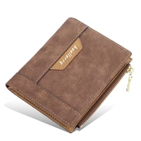 mens clutch short purse pu leather moneybag billfold fold zipper mulit pocket wallet solid color coin cash card holder wallets