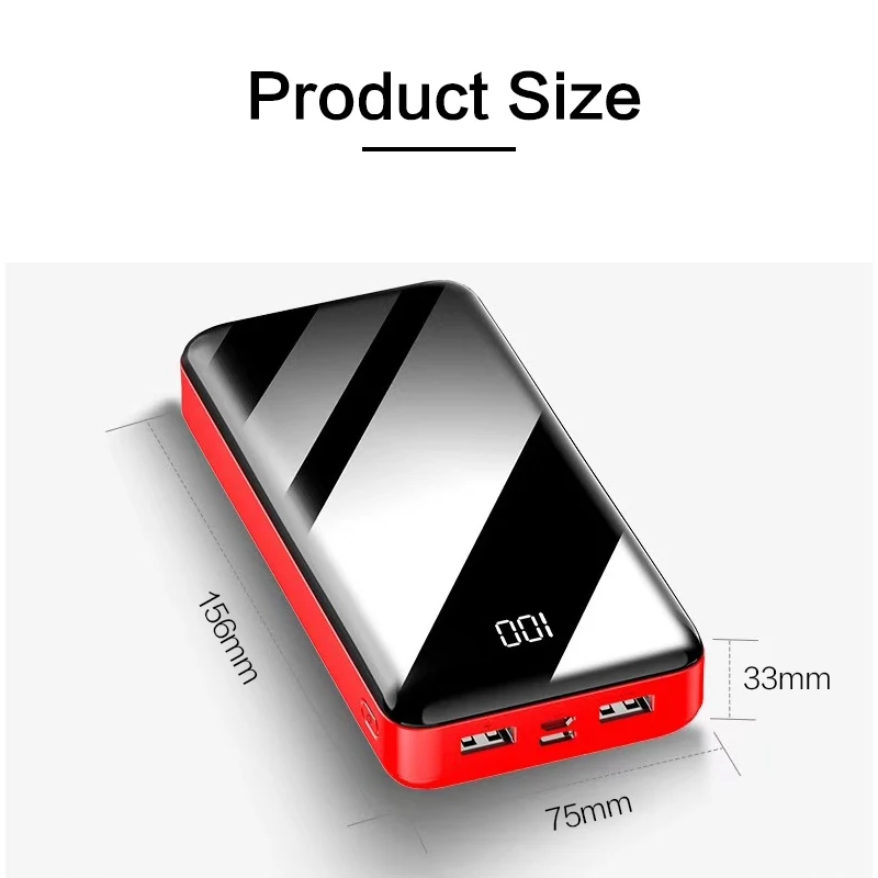 Портативный внешний аккумулятор на 30000 мА · ч Внешнее зарядное устройство для iPhone