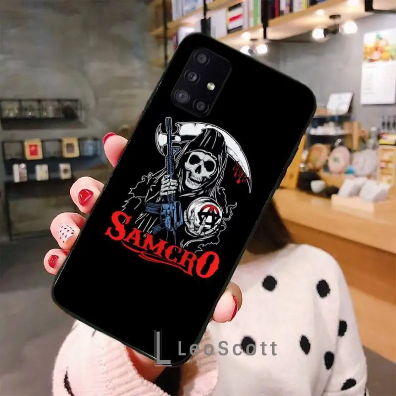 

Sons of Anarchy Phone Case For Samsung A40 A31 A50 A51 A71 A20E A20S S8 S9 S10 S20 Plus note 20 ultra