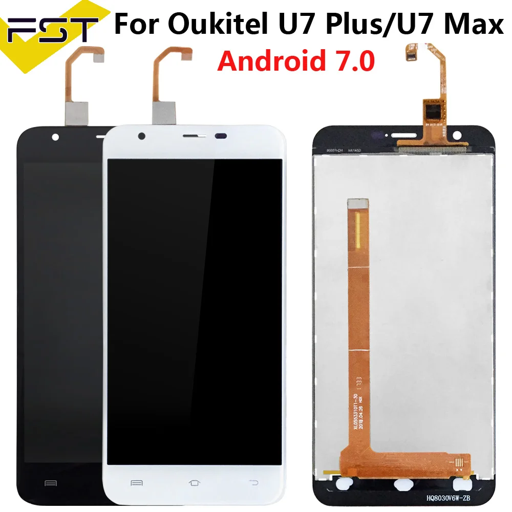 5 'для Oukitel U7 Max/U7 Plus Android 7 0 ЖК дисплей + кодирующий преобразователь сенсорного