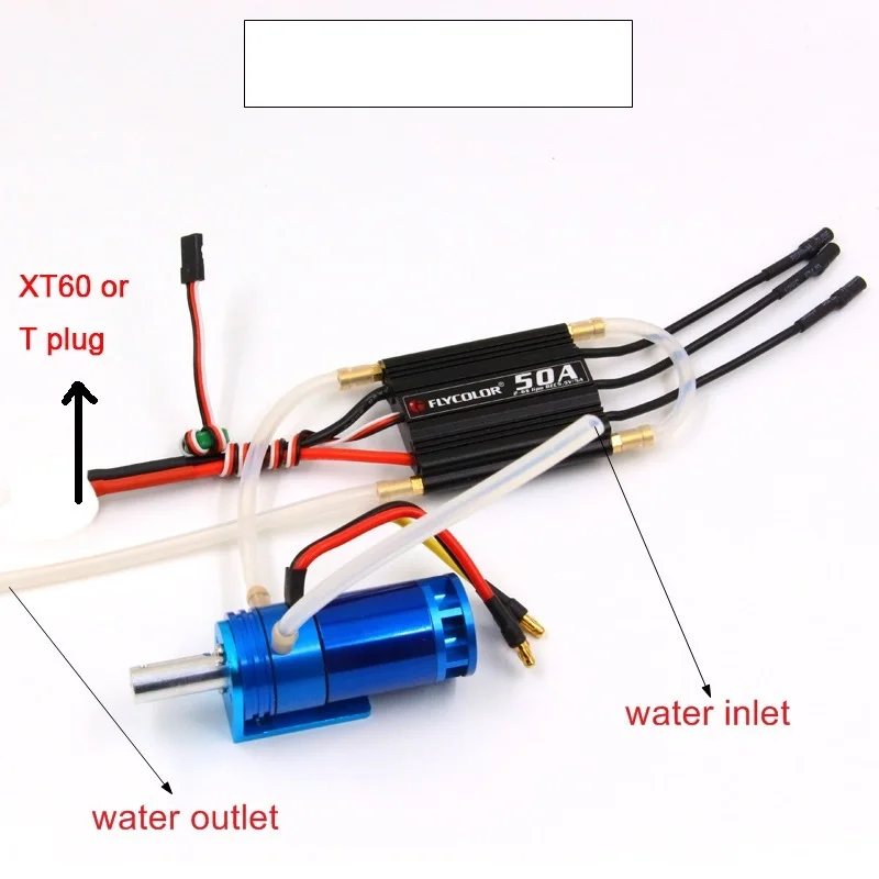 version 1 1500KV Радиоуправляемая лодка с бесщеточным двигателем с ESC комбинированная система питания 2862 2800KV 1500KV flycolor 50A ESC rudde насос водяного охлаждения - Цвет: version 1 1500KV