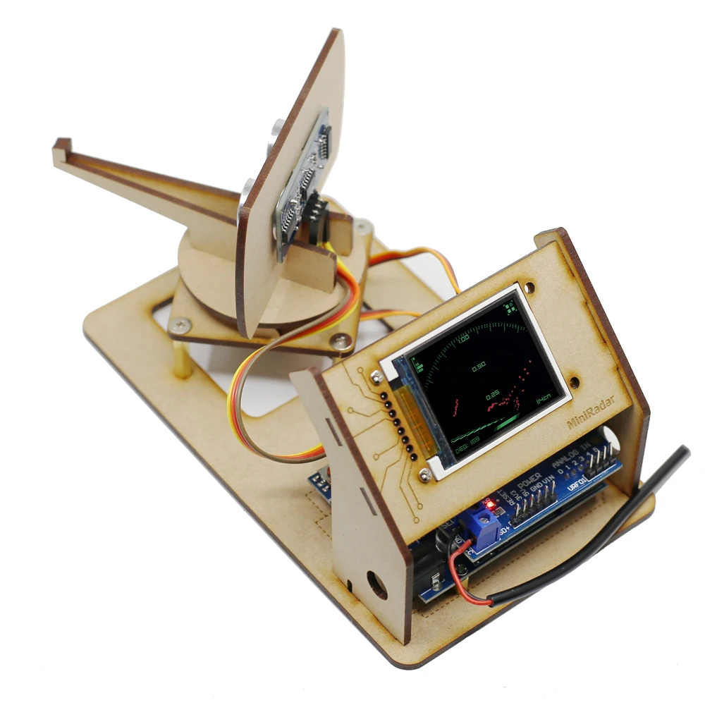 Enlarge Mini Radar Ultrasonic Radar Maker Open Source Arduino Project Tft Lcd Screen Detection Robot