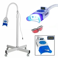dental mobile teeth whitening machine 10led light lamp bleaching accelerator movable stand tooth care whitening lamp with wheels