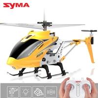 original syma s107h pneumatic alloy helicopter remote control helicopter with led light childrens toys