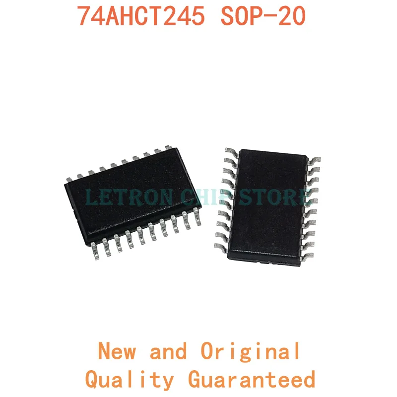 

Набор микросхем 74AHCT245 SOP-20, SN74AHCT245DWR AHCT245 74AHCT245D SOP20 7,2 мм, SOIC-20 SOIC20 SMD, новый и оригинальный чипсет с интегральной схемой, 10 шт.