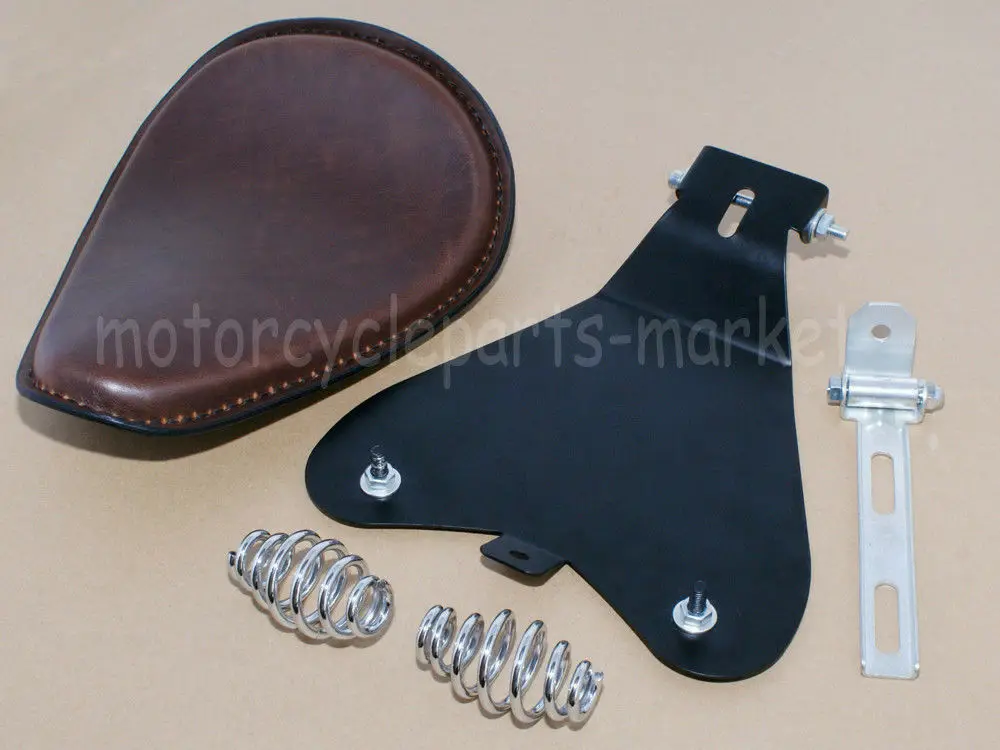 Коричневые мотоциклетные Solo место для крепления на руке пружинное сидение седло